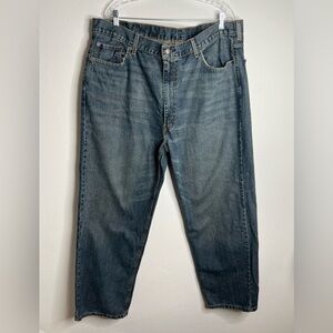 Levis 550 Jeans Men 44x30 Blue Denim Relaxed Fit Cotton Straight  Legs